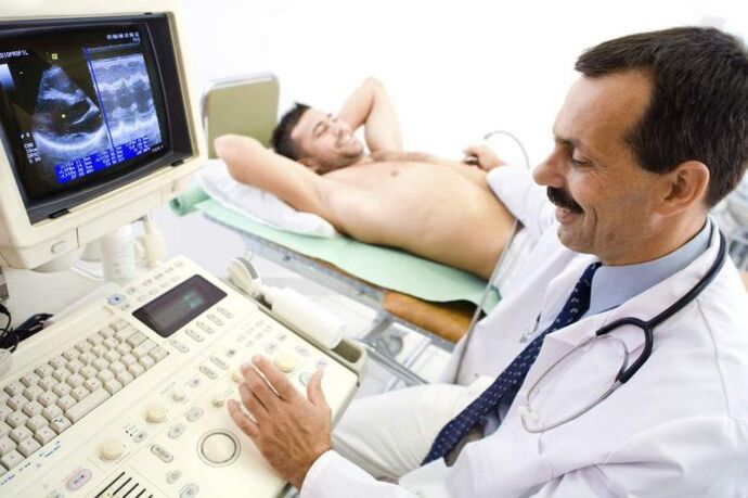 prostatitisaren ultrasoinuen diagnostikoa