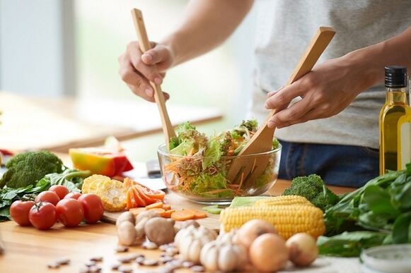 Prostatitisarentzako barazki entsalada prestatzea